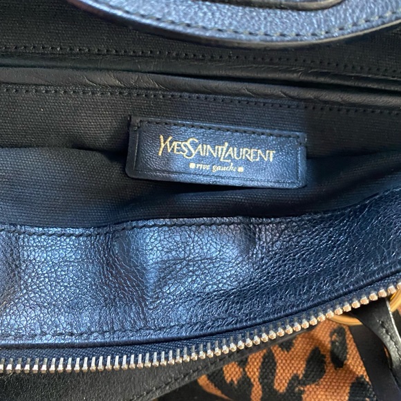Yves Saint Laurent cheetah leopard print bag with lock - Picture 11 of 12